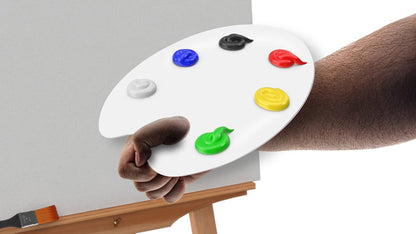 Acrylic Paint Palette 13"W Mixing Tray with Thumb Hole