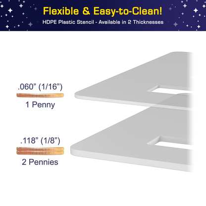 DRIVE Stencil Reusable Template for Parking Lots and Curbs