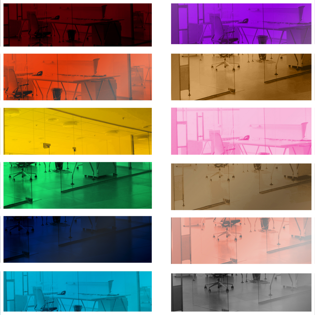 Acrylic Mirror 24" x 48" Rectangular Colored Reflective Tile