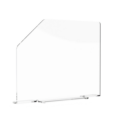 19"W x 18"H Splash Guard with Feet Acrylic Sink Barrier