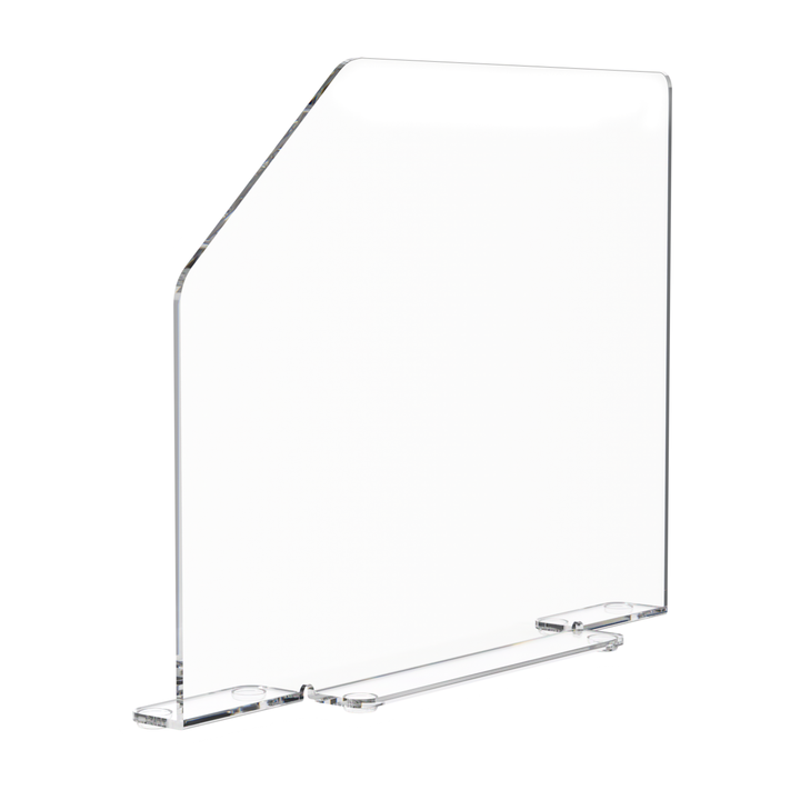 19"W x 15"H Splash Guard with Feet Acrylic Sink Barrier