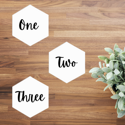 Hexagon Tile 5" Acrylic 1/8" Thick Pieces for Crafts