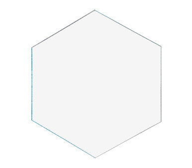 Hexagon Tile 3" Acrylic 1/4" Thick Pieces for Crafts