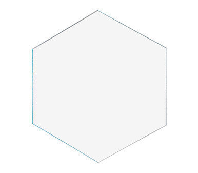Hexagon Tile 6" Acrylic 1/4" Thick Pieces for Crafts