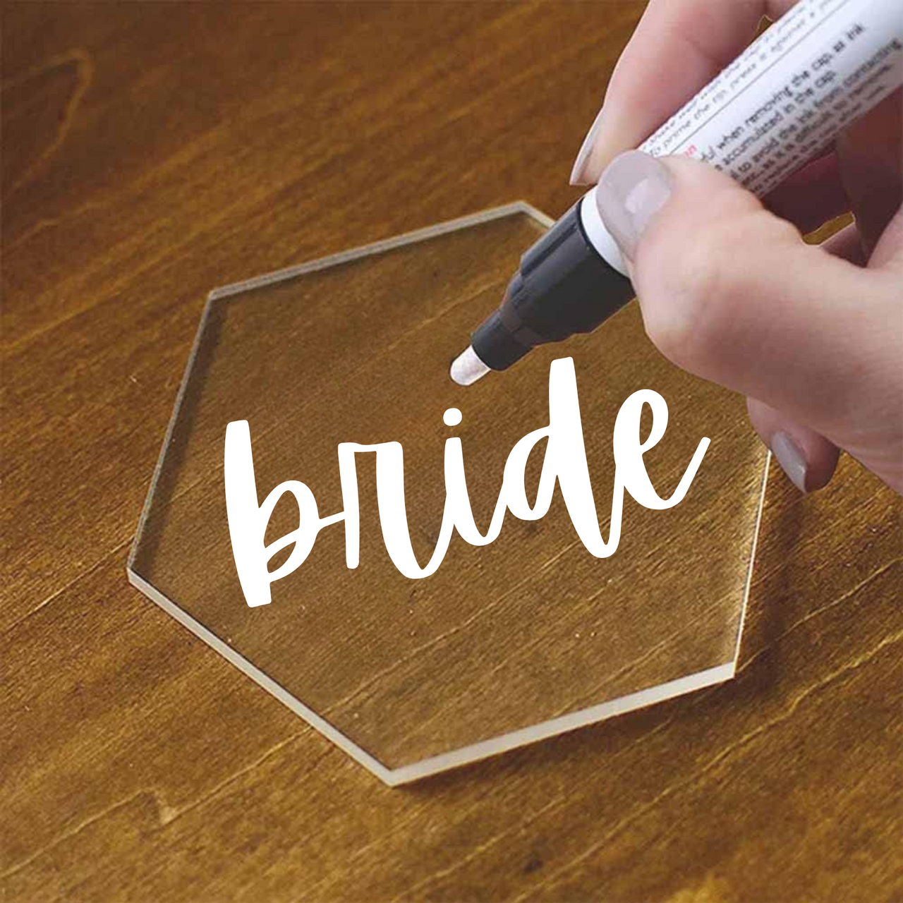 Hexagon Tile 6" Acrylic 1/4" Thick Pieces for Crafts