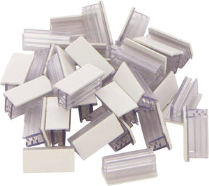 1"W x .5"D Price Tag Photo Holder Grips with Adhesive Pack of 50