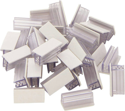 1"W x .5"D Price Tag Photo Holder Grips with Adhesive Pack of 50