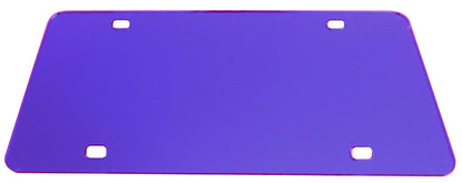 Blank Mirror License Plate Laser Cut Acrylic with 4 Holes