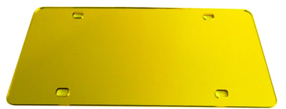 Blank Mirror License Plate Laser Cut Acrylic with 4 Holes