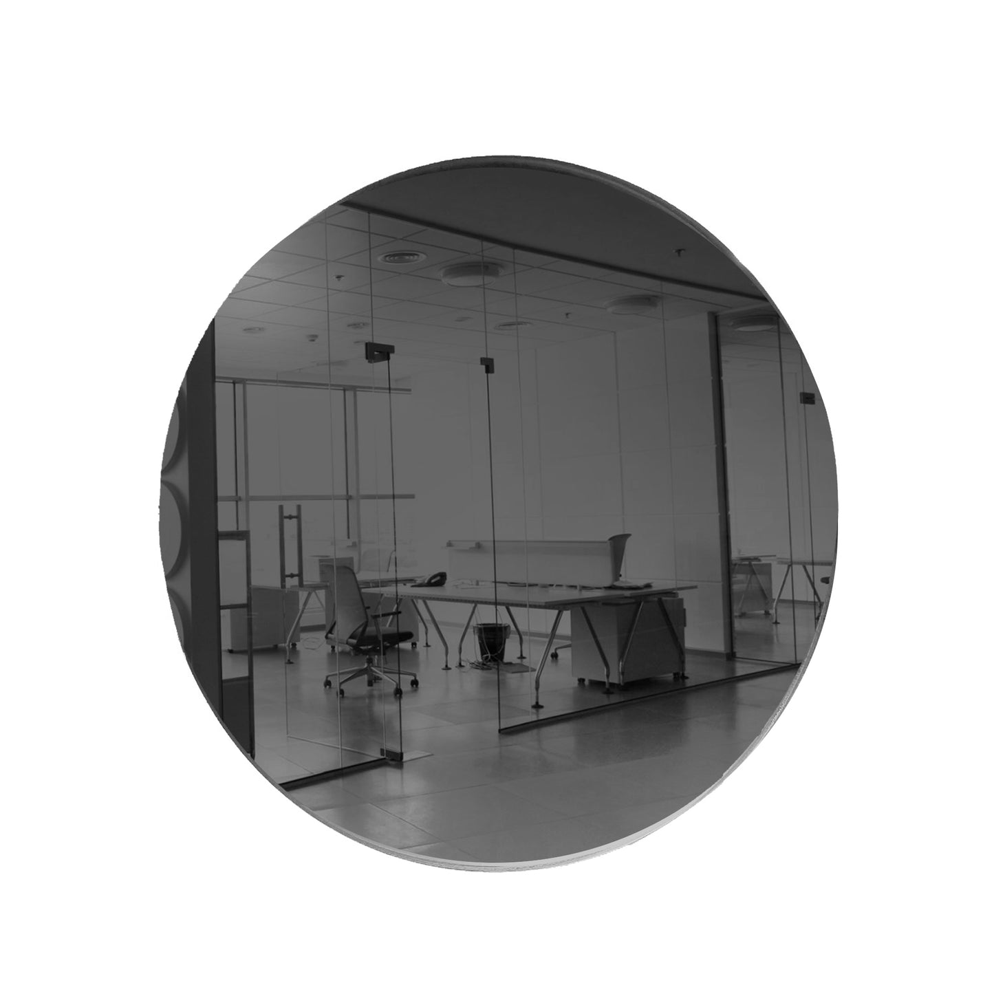 Grey Round Shaped Mirror Acrylic Pieces for Arts and Crafts