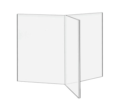 5"W x 7"H 6 Panel Sign Holder Table Tent Display