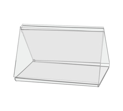 4"W x 6"H 3 Sided Sign Holder Table Tent Display