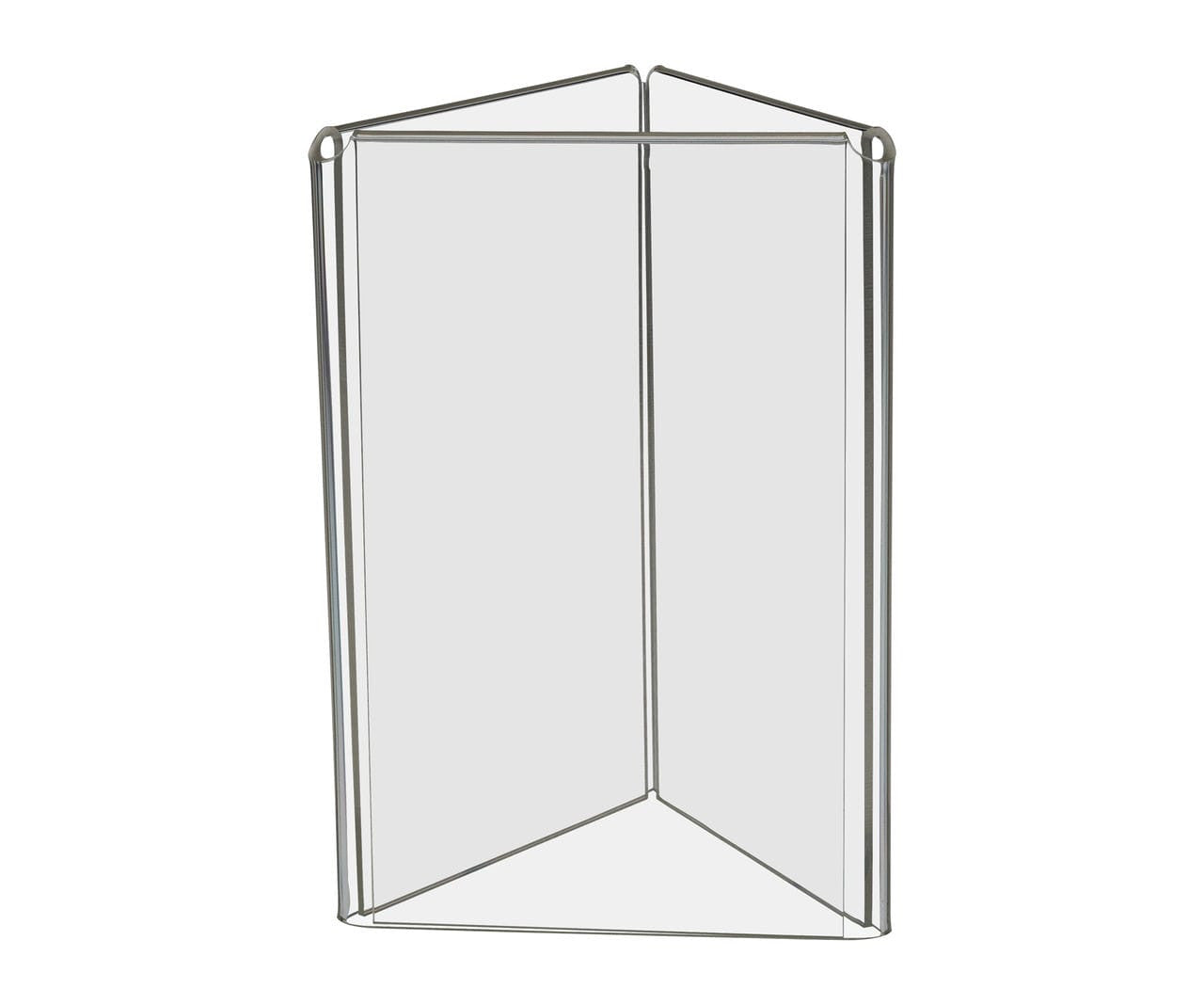 4"W x 6"H 3 Sided Sign Holder Table Tent Display