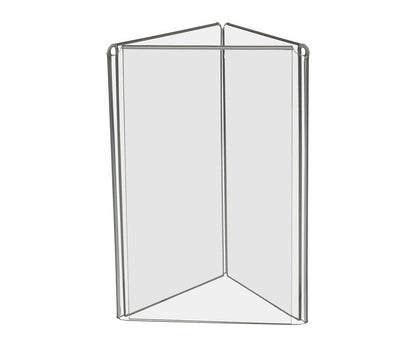 4"W x 6"H 3 Sided Sign Holder Table Tent Display