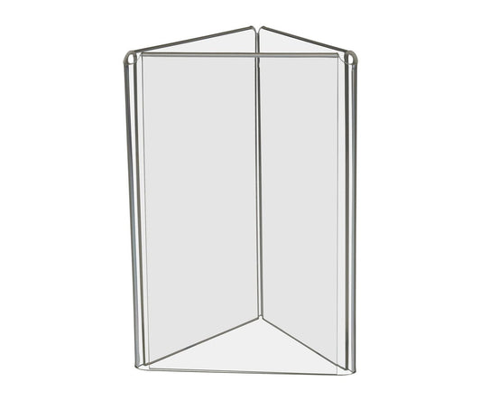 4"W x 6"H 3 Sided Sign Holder Table Tent Display