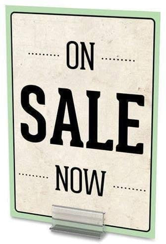 1"W x .5"D Price Tag Photo Holder Grips with Adhesive Pack of 50