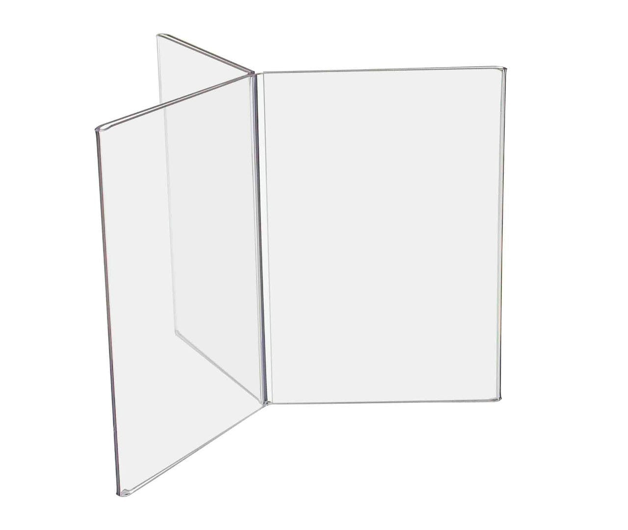 4"W x 6"H 6 Panel Sign Holder Table Tent Display
