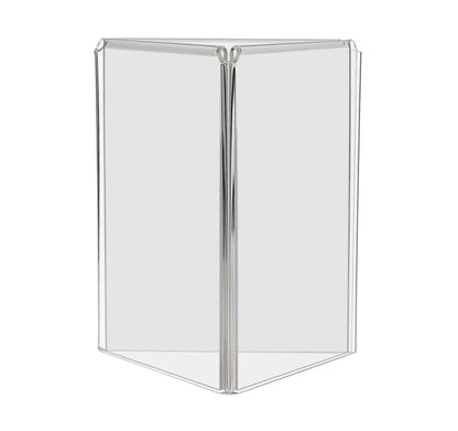 5"W x 7"H 3 Sided Sign Holder Table Tent Display