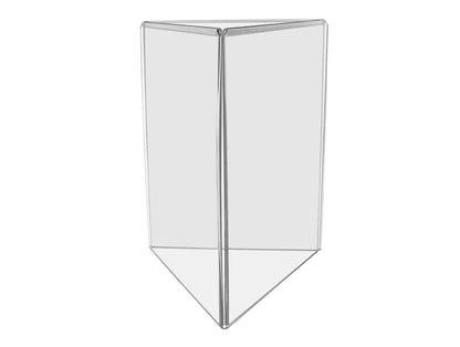 8.5"W x 11"H 3 Sided Sign Holder Table Tent Display