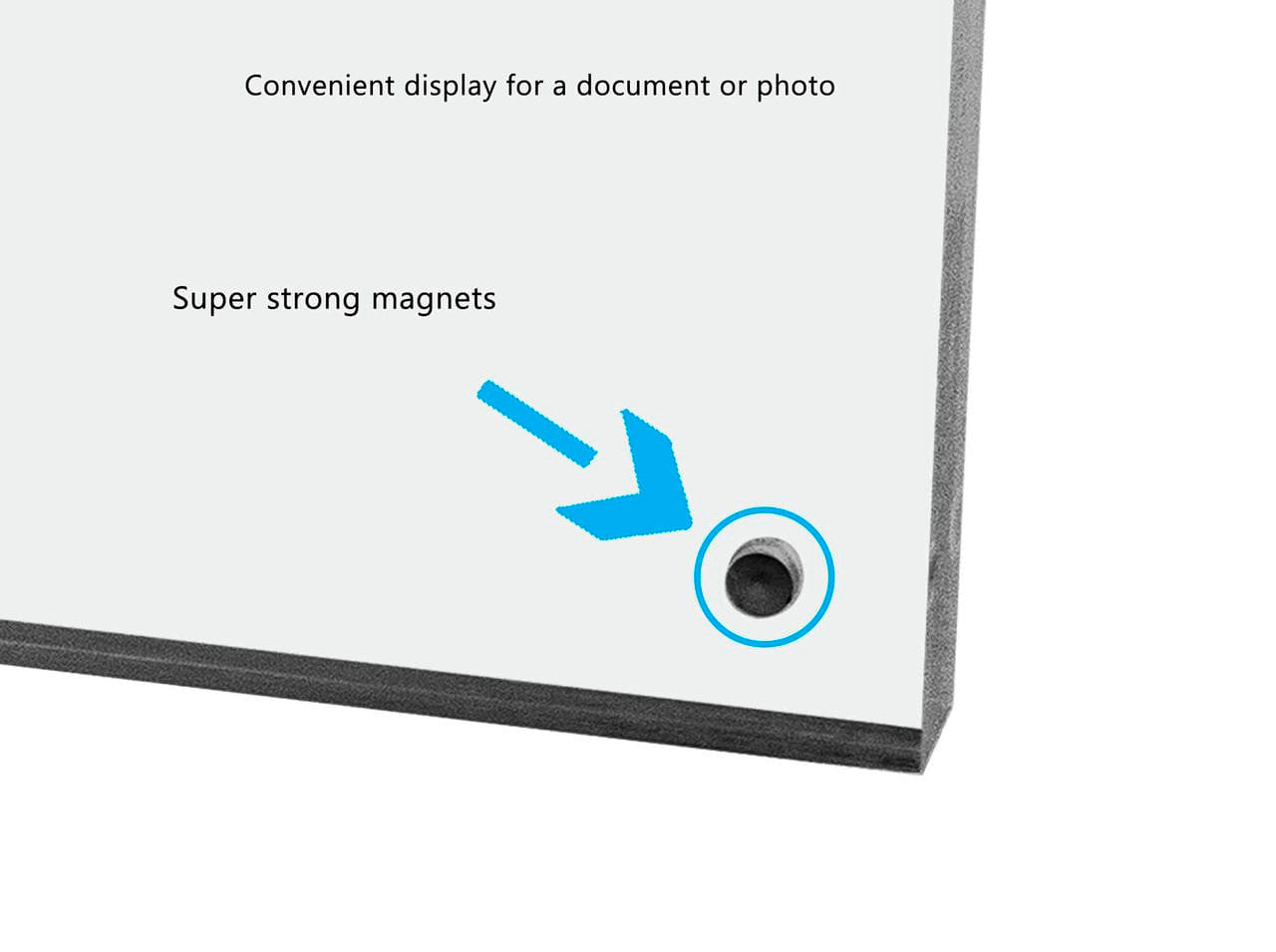 7"W x 5"H Thick Premium Photo Holder Sign Stand Magnetic Closure