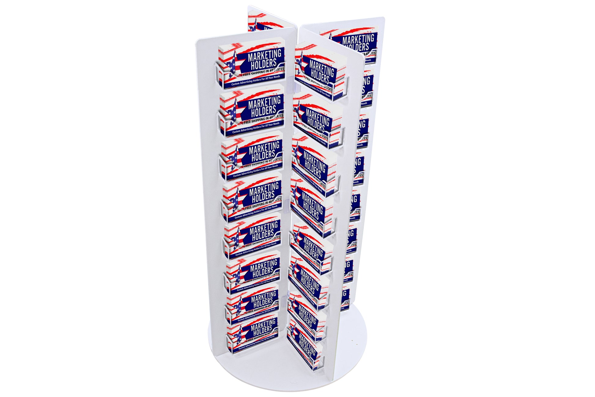Spinning 64 Slot Business Appointment Card Rack Large Offices