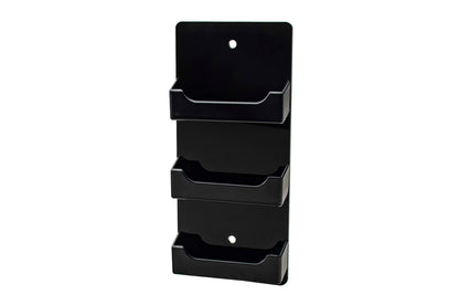 3 Pocket Wall Mount Business Card Holder