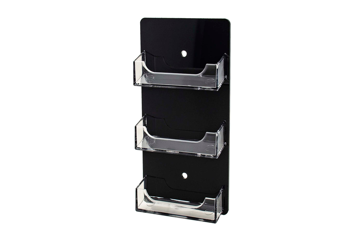 3 Pocket Wall Mount Business Card Holder