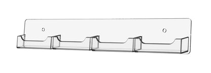 4 Pocket Wall Mount Business Card Holder