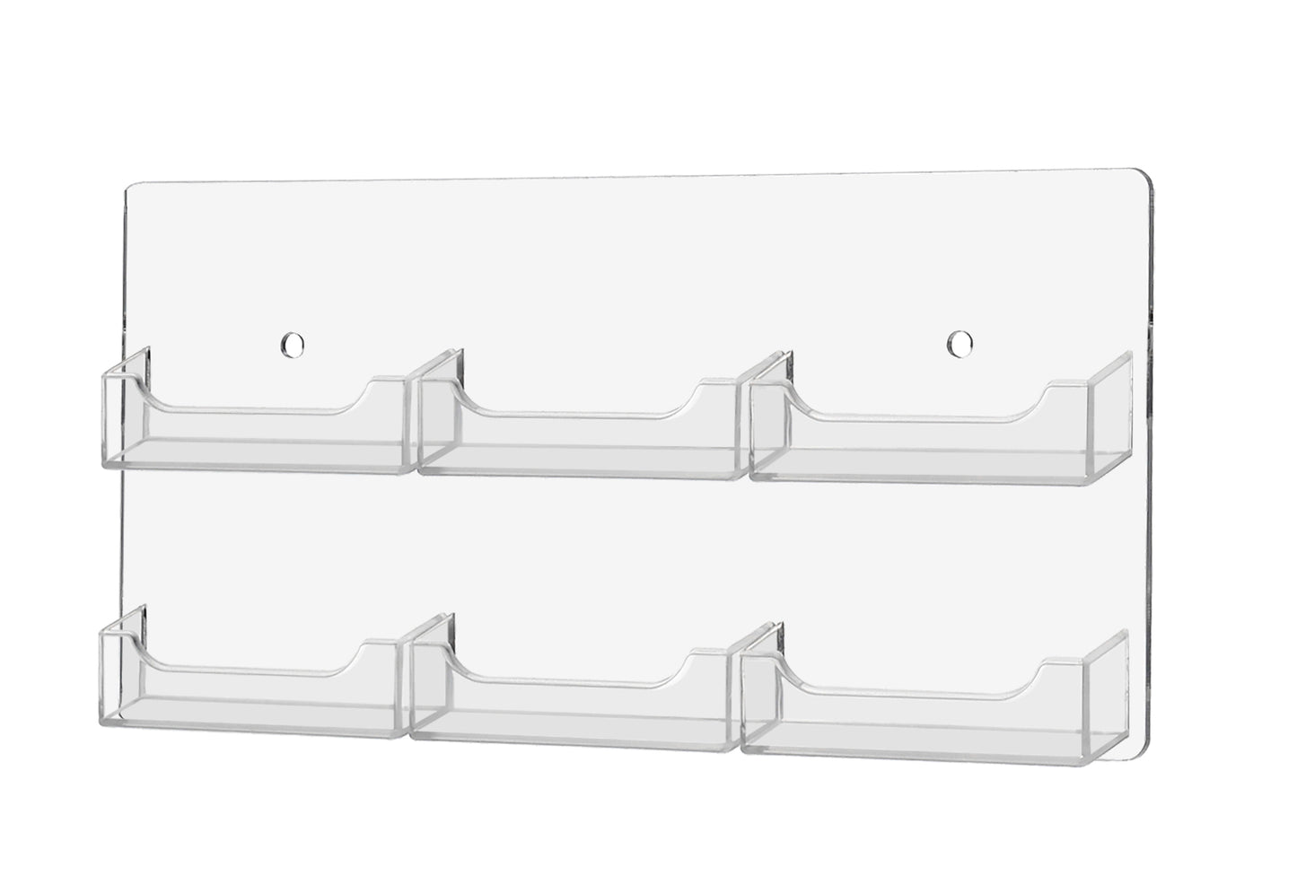 6 Pocket Wall Mount Business Card Holder