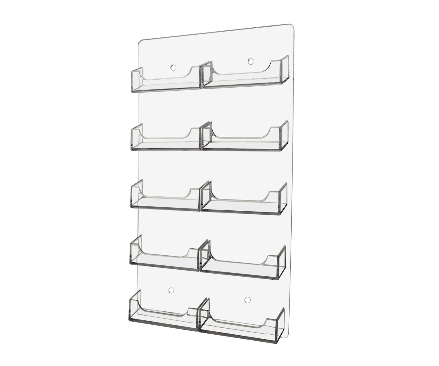 10 Pocket Wall Mount Business Card Holder