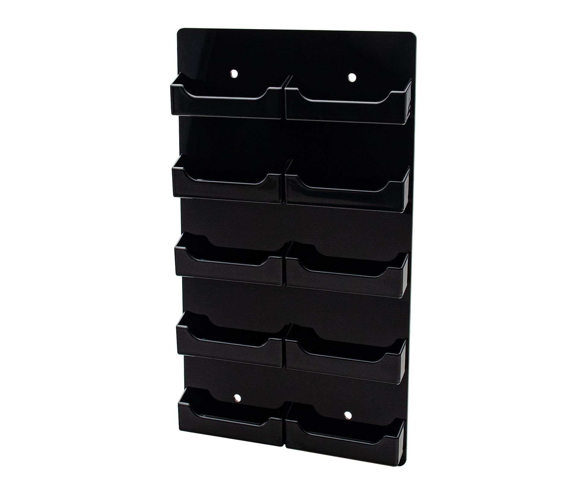 10 Pocket Wall Mount Business Card Holder