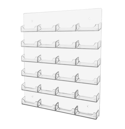 24 Pocket Wall Mount Business Card Holder
