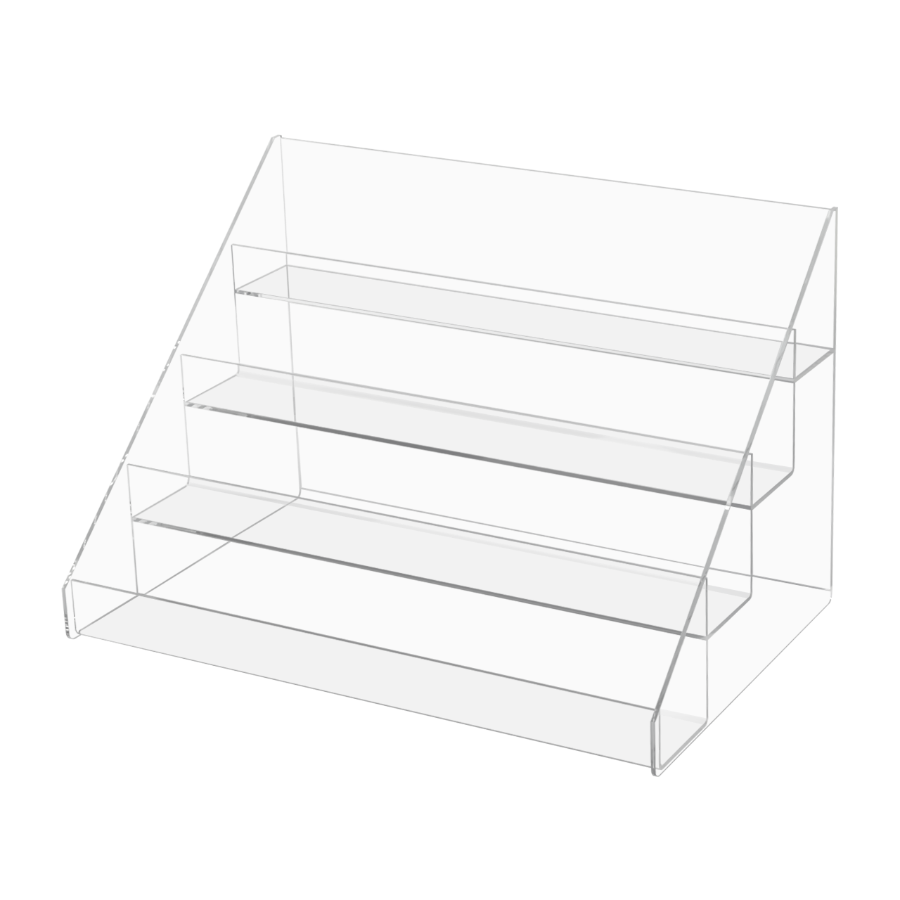 Multi Level Shelf Display 4 Tier Beauty Showcase Countertop Stand