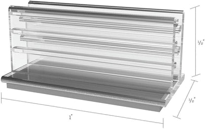1"W x .5"D Price Tag Photo Holder Grips with Adhesive Pack of 50