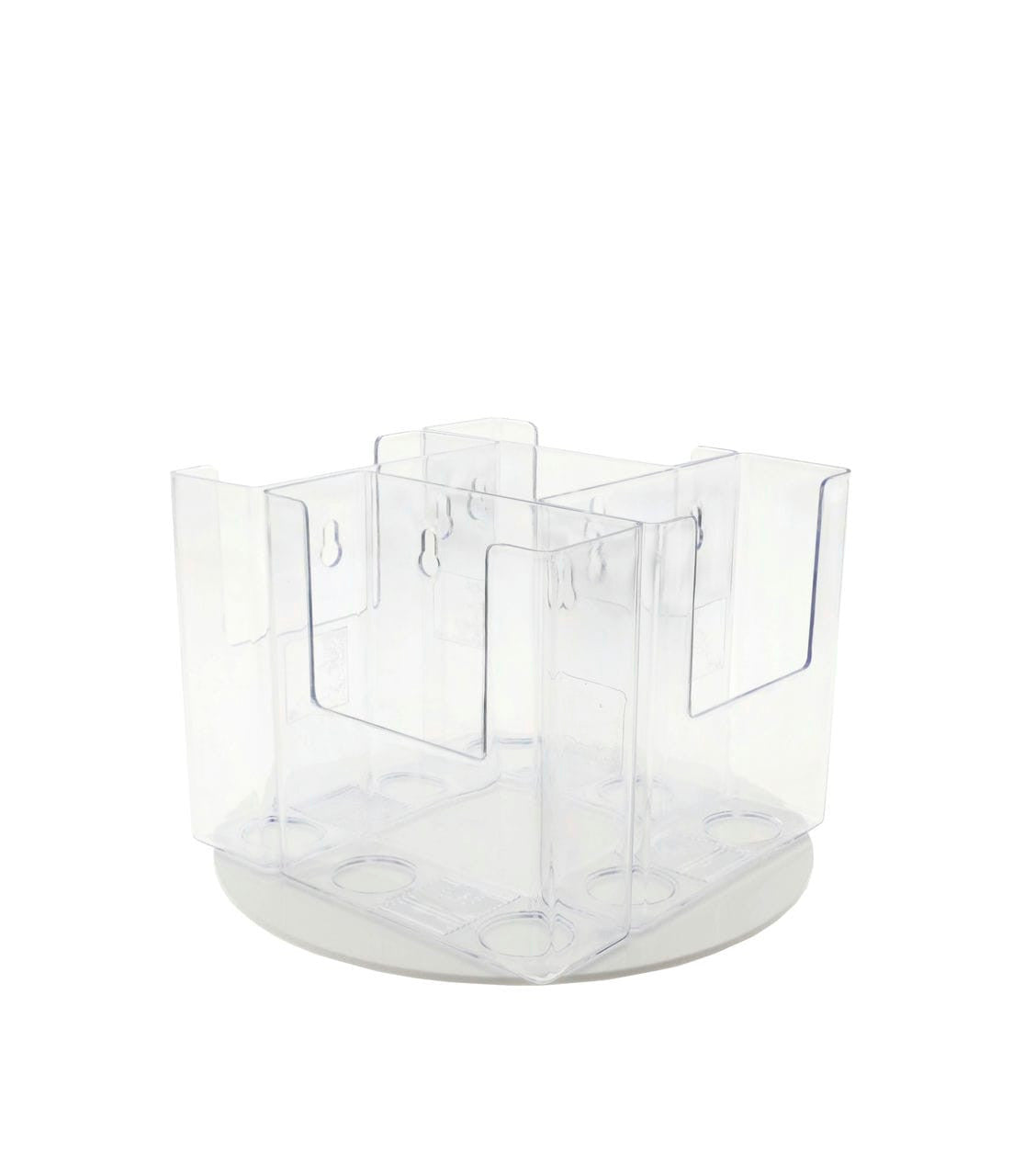 Spinning Brochure Holder with 4 Pockets for 4"W Trifolds