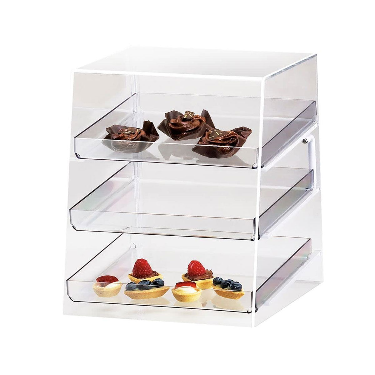 10" x 15" x 13.5" Bakery Pastry Display Case with 3 Trays