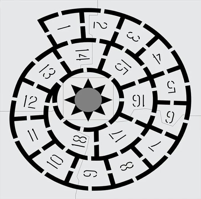 Hopscotch Stencil for Playgrounds and Parks