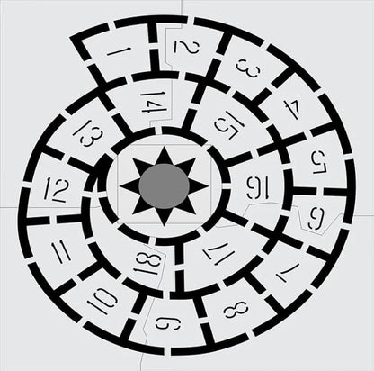 Hopscotch Stencil for Playgrounds and Parks