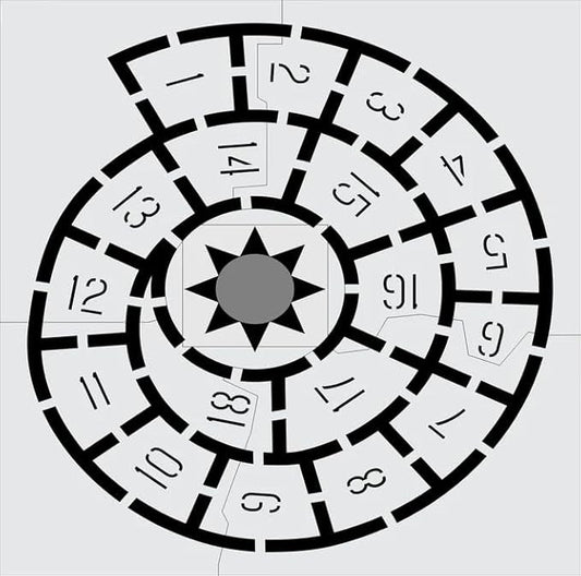 Hopscotch Stencil for Playgrounds and Parks