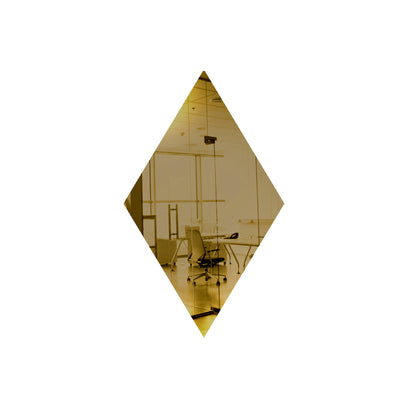 Gold Diamond Shaped Mirror Acrylic Pieces for Arts and Crafts