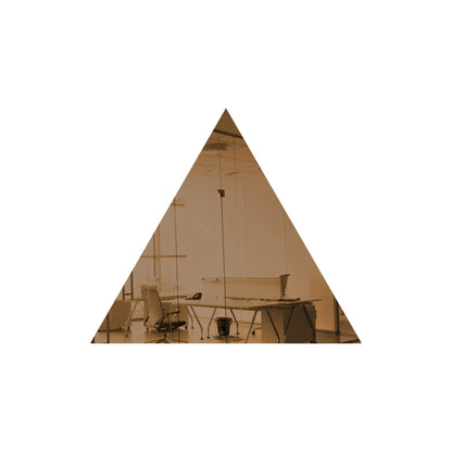 Bronze Triangle Shaped Mirror Acrylic Pieces for Arts and Crafts