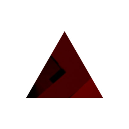 Dark Red Triangle Mirror Acrylic Pieces for Arts and Crafts