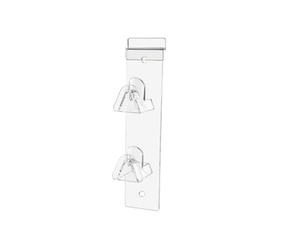 Slatwall Eyewear Holder 2 Tier Hanging Acrylic Rack