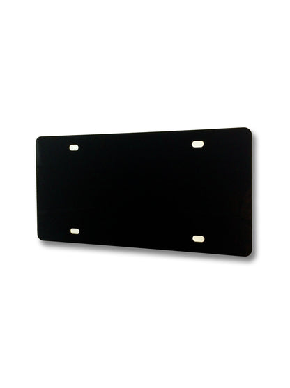 Blank License Plate Cover Laser Cut Acrylic with 4 Holes