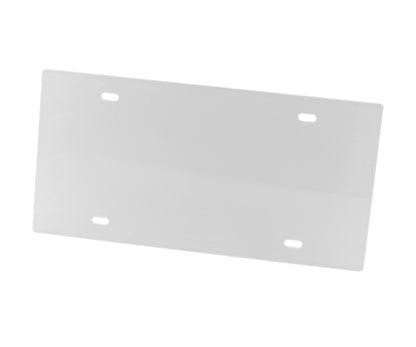 Blank License Plate Cover Laser Cut Acrylic with 4 Holes