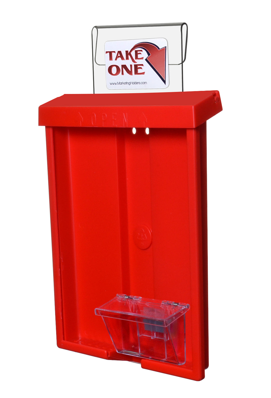 8.5"W x 11"H Outdoor Window Hook Catalog Holder with Card Box