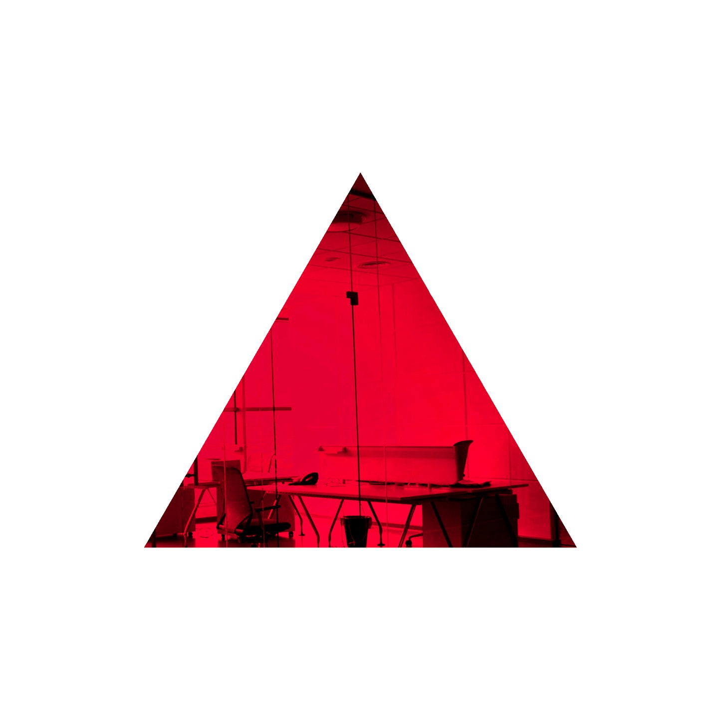 Light Red Triangle Mirror Acrylic Pieces for Arts and Crafts