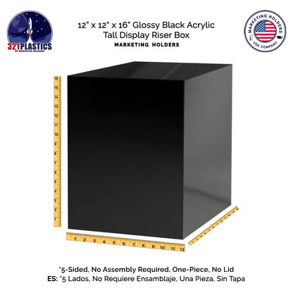 12" x 12" x 16" Acrylic Retail Display Box