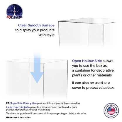 12" x 12" x 16" Acrylic Retail Display Box