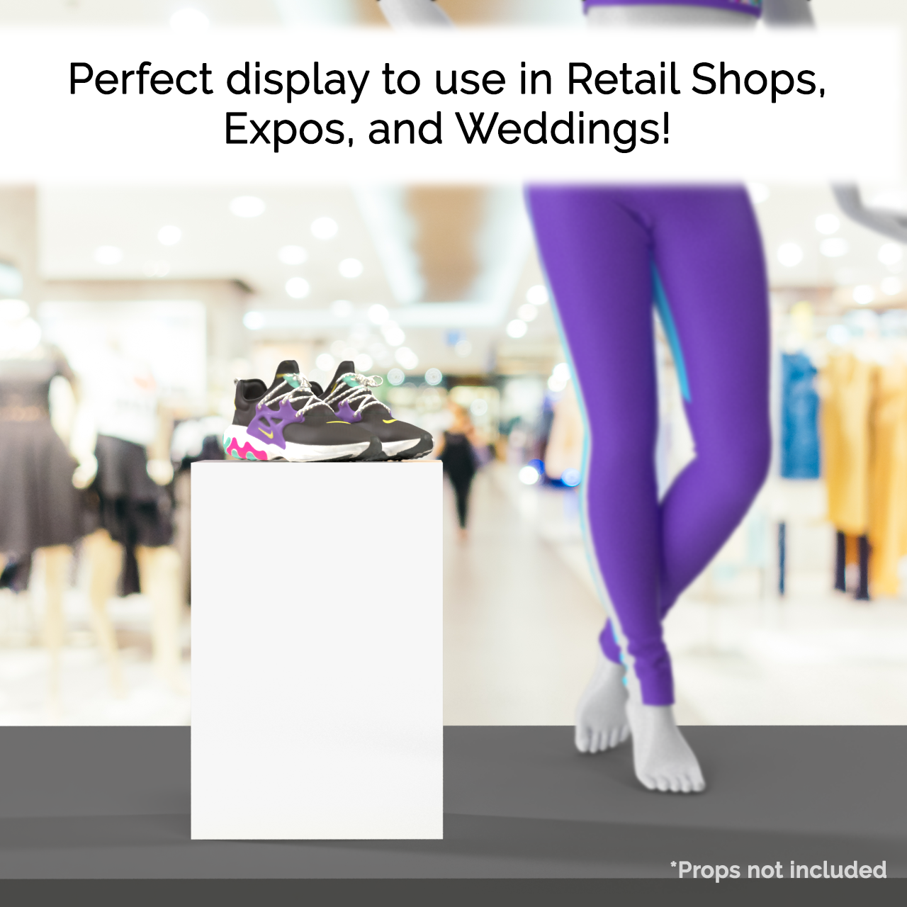 12" x 12" x 18" Tall Acrylic Retail Display Box